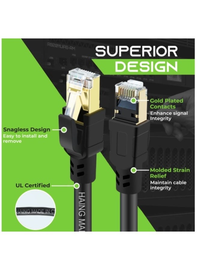Haing Cat8 Ethernet Cable 10M - Image 3