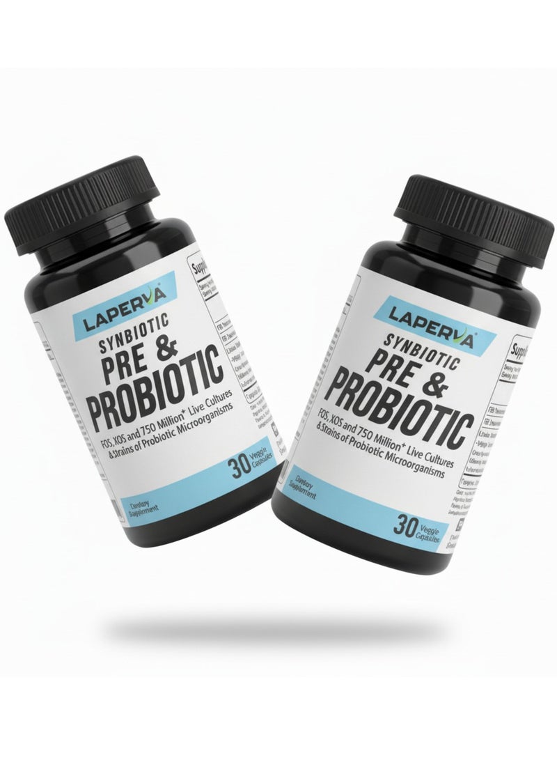Laperva Pre & Pro Biotic 30 Caps, Pack of 2 - Image 1