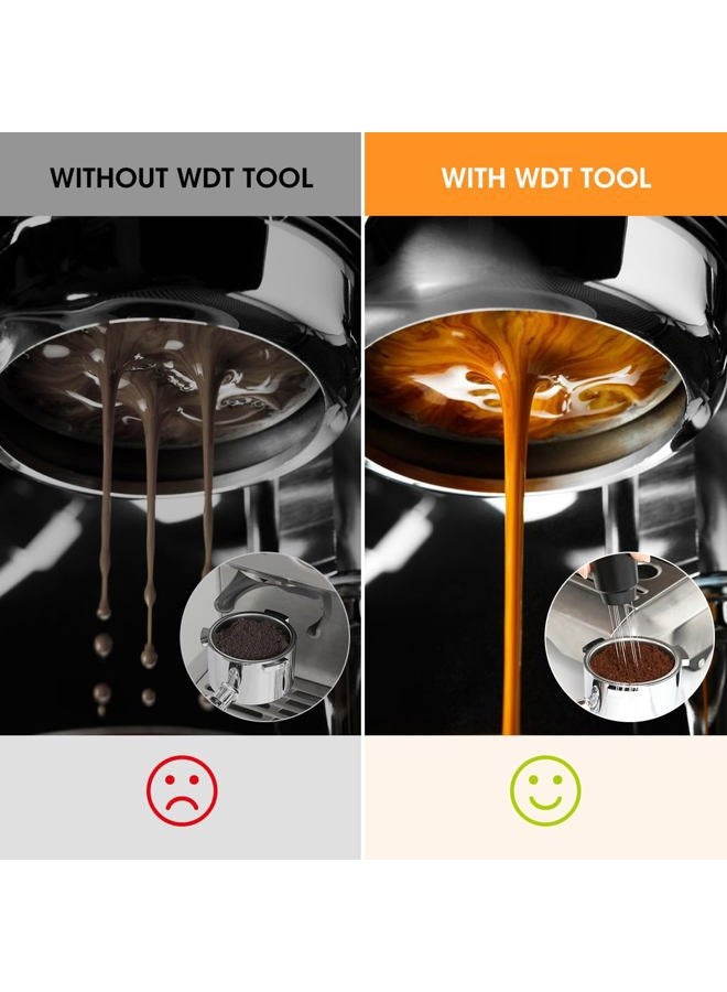 Aieve WDT Tool Espresso, Metal Distribution Tool with 10 x 0.4mm Stainless Steel Needles Espresso Stirrer, Coffee Distributor Aluminum Alloy Handle & Stand with 10 Extra Needle - Image 5