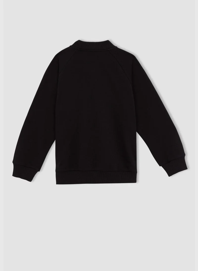 ديفاكتو New Year Regular Fit Long Sleeve Embroidered Bomber Cardigan