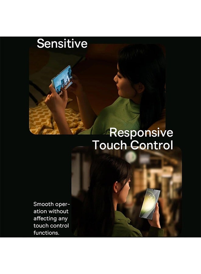 X-level 3 Pcs Privacy Screen Protector for Samsung Galaxy S24 Ultra,9H Hardness Anti-Spy Privacy Tempered Glass for Samsung Galaxy S24 Ultra 5G 6.8 Inch - Image 3