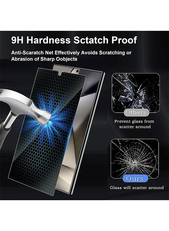 X-level 3 Pcs Privacy Screen Protector for Samsung Galaxy S24 Ultra,9H Hardness Anti-Spy Privacy Tempered Glass for Samsung Galaxy S24 Ultra 5G 6.8 Inch - Image 5
