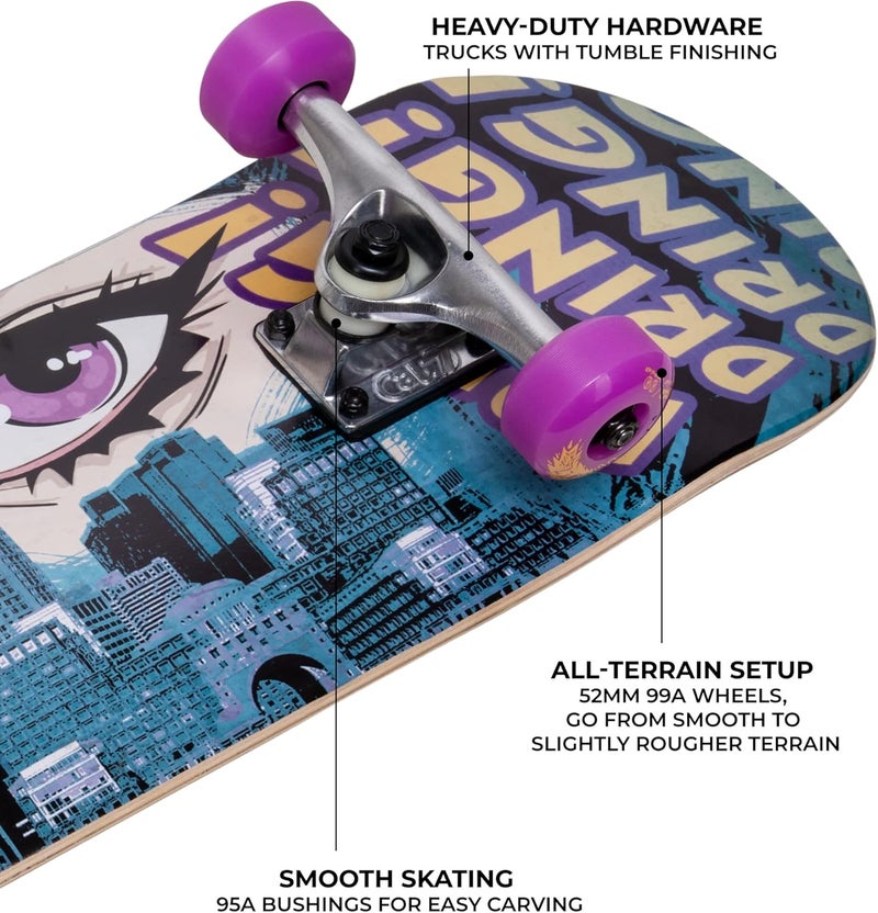 Cal 7 Complete Standard Skateboard 7.5-8-Inch Deck - Image 4