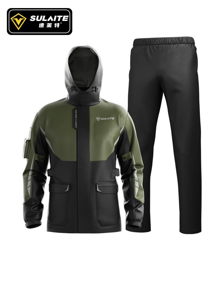 Motorcycle Riding Raincoat Outdoor Split Raincoat Rain Pants Motorcycle Waterproof Suit Outdoor Hiking Jacket Waterproof - Image 1