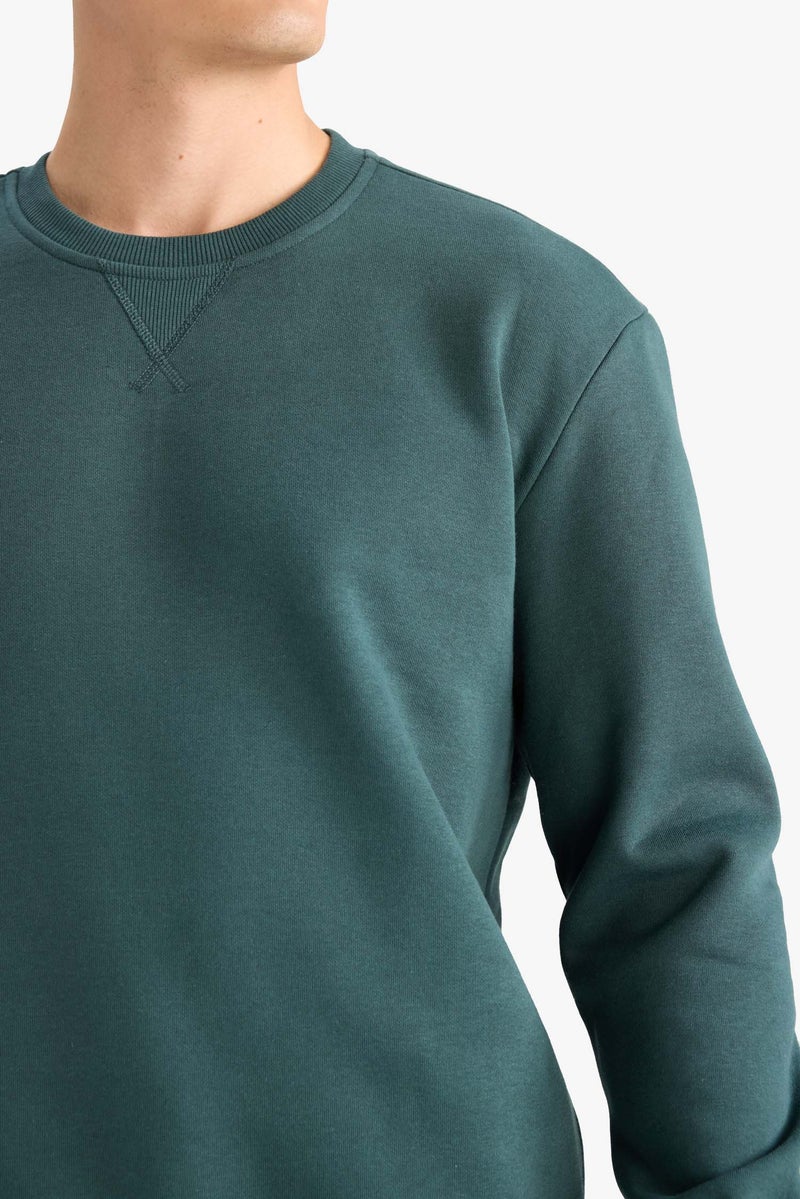 DeFacto Green Man Regular Fit Sweatshirt Casual - Image 5