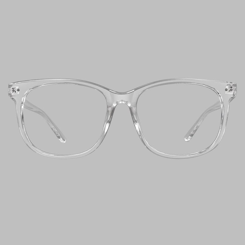 GQUEEN Fake Non Prescription Glasses Clear Lens for Women Men Oversized Frame UV400 Protection, 201581 - Image 4