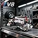 Suplanet V8 Engine Kits That Works Building SetsCar Engine Model Kit with Motor and LightsVisible Piston Movement Mechanical STEM Toy for Car Enthusiasts AdultsKids664PCS - Image 4