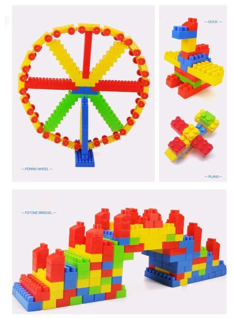 Generic - Classic Large Building Blocks 420 Pieces - STEM Toy Block Set for Toddlers | Refillable Block Set for Beginners of All Ages | Building Blocks for Toddlers - Image 1