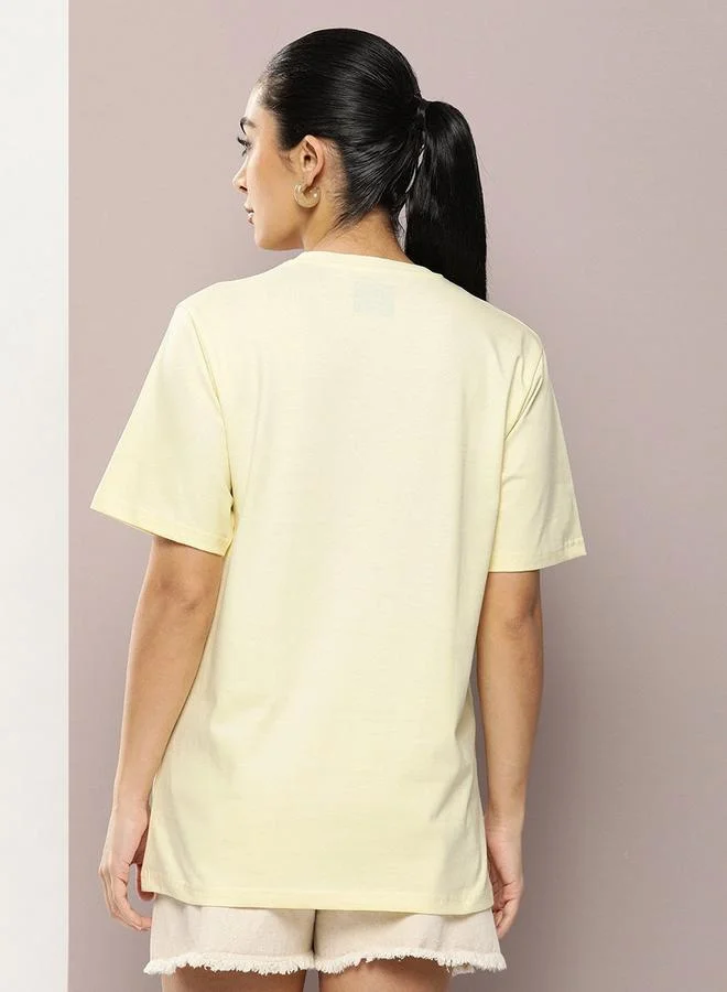 Dillinger Oversized Chill Girl Graphic Print T-Shirt by Styli