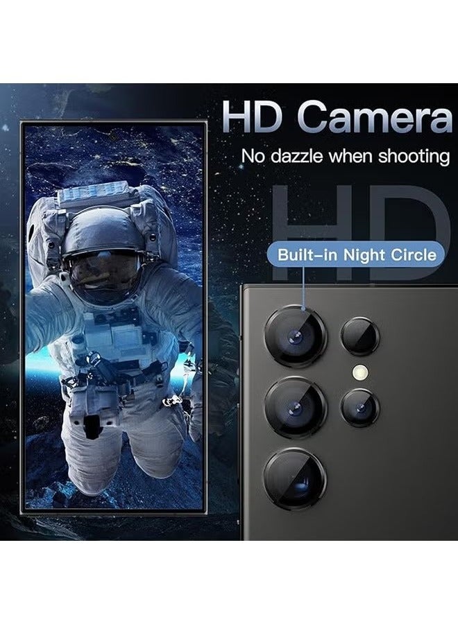 Samsung Galaxy S25 Ultra Camera Lens Protector, Individual Lens Protectors, Scratch-Resistant Ultra-Thin Tempered Glass with Aluminum Edging, Galaxy S25 Ultra Case Friendly, 1 Set, Black - Image 4