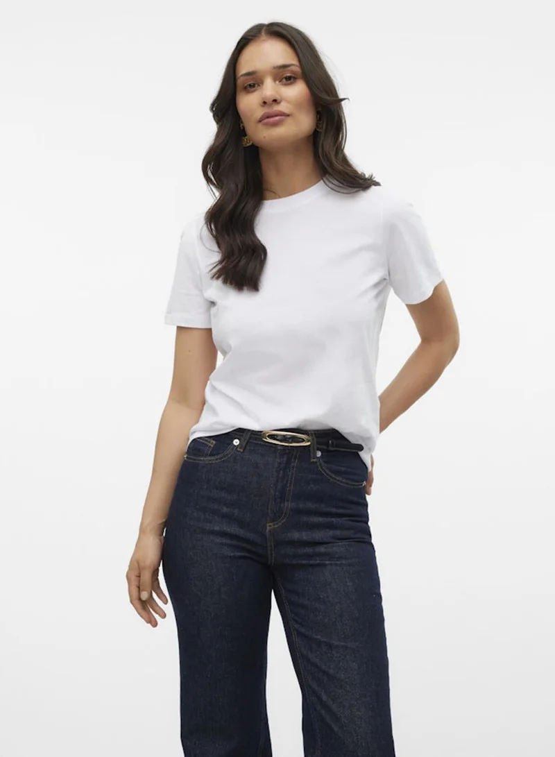 VERO MODA Vmpaulina Ss T-Shirt Jrs Noos