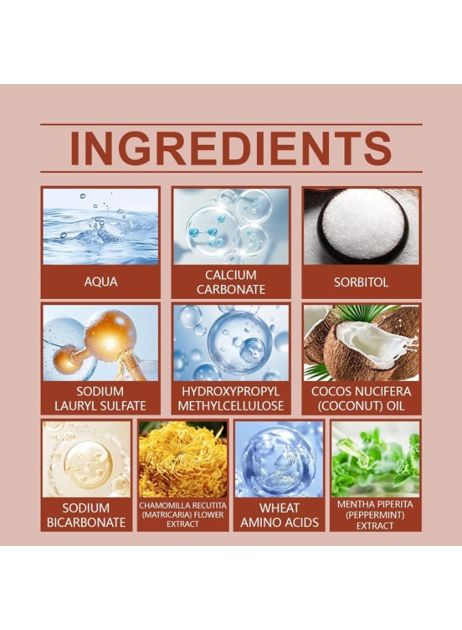 ORALHOE Coconut Oil Toothpaste Gentle Plant Essence Oral Care Clean Whitening Toothpaste 120g - Image 5