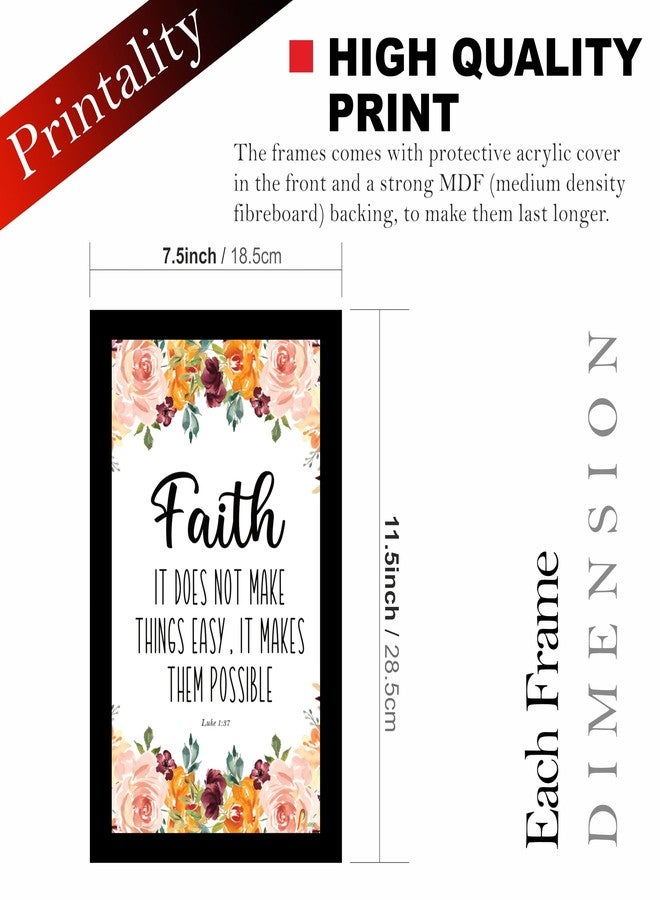 Printality Bible Verse Wall Photo Frames Photo Frame For Wall Christians Photo Frames Size Hanging Fram for Decoration Room, Bedroom, Hall, Living Room(6.5 x 10.5 Inches FRM2212-029) - Image 2