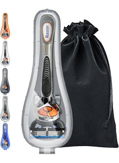 Razor Case Compatible with Gillette Proglide Fusion Mens Razor Razor Travel Protector Case with Carrying Bag for Manual Razor  Gray