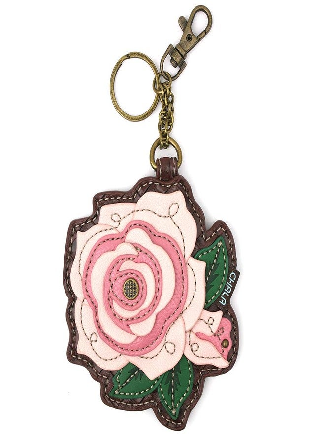 CHALA Handbags Charming Crossbody or Shoulder Convertible Large Chala Purse - BLACK (Pink Rose) - Image 3
