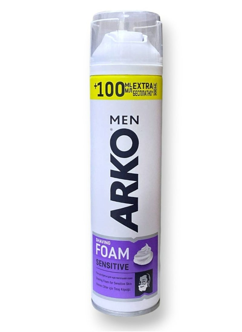 Arko Shaving Foam For Sensitive Skin 300 ml  - Image 3
