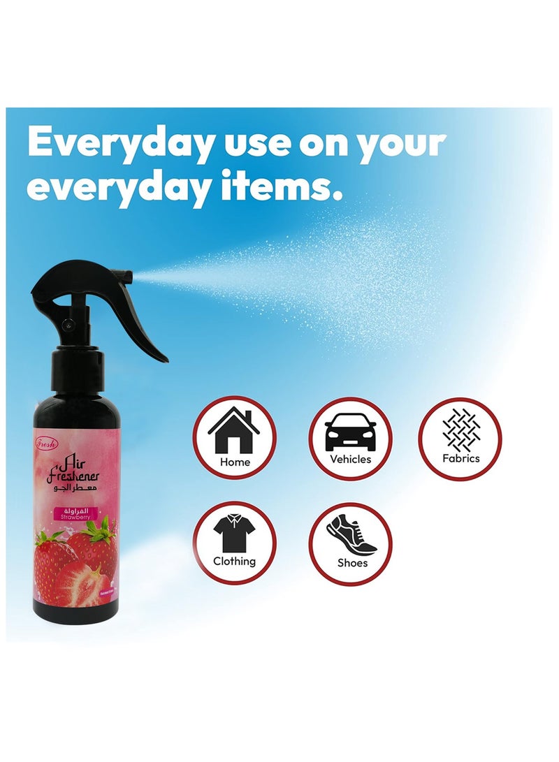Fresh Combo Offer - Buy 3PC Car Air Freshener Spray 150ml - Long Lasting High Quality Strawberry Air Freshener Home and Car - Image 4