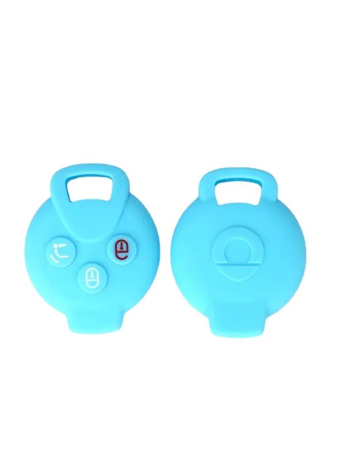 Purple Silicone Car Key Case Remote Cover For Smart 451 Roadster Crossblade Fortwo Forfour Keyless Entry Accessories - Image 5