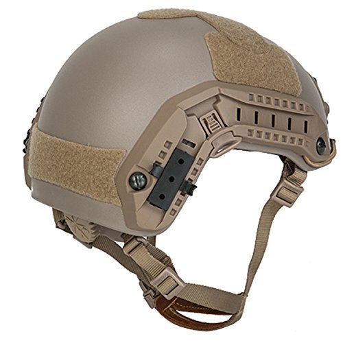 Lancer Tactical Medium - Large Industrial Durable ABS Plastic Constructed Maritime Helmet w/Adjustable 20mm Side Rail Adapter Padding Stickers NVG Shroud Bungee Retention Goggle Clip - Image 3