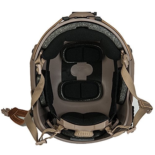 Lancer Tactical Medium - Large Industrial Durable ABS Plastic Constructed Maritime Helmet w/Adjustable 20mm Side Rail Adapter Padding Stickers NVG Shroud Bungee Retention Goggle Clip - Image 5