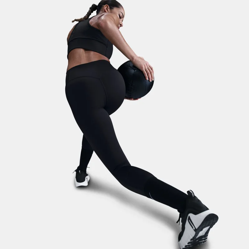 Nike black Women's Universa Medium-Support 7/8 Training Leggings for Women | Best Price UAE