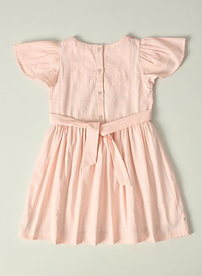 BELLA MODA Embroidered Cotton Dress