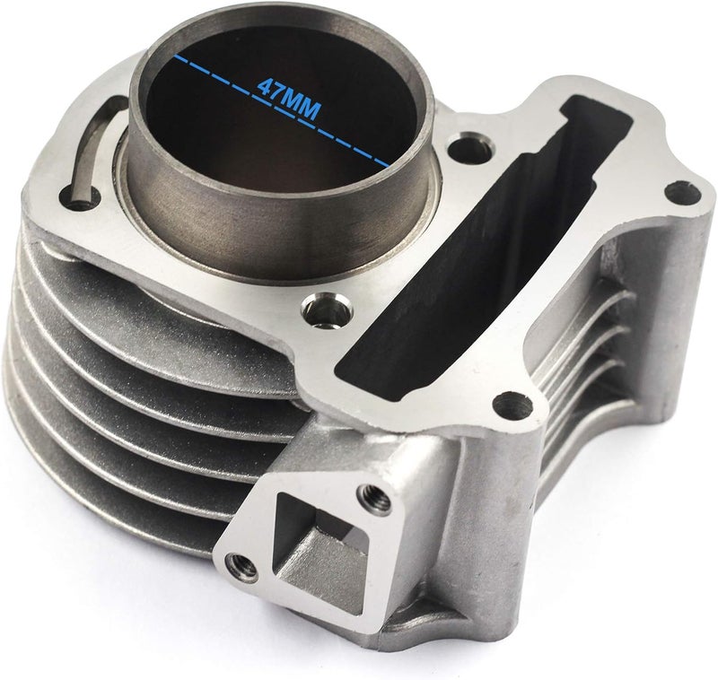 TRKIMAL طقم أسطوانة كبير لتحسين الأداء Trkimal GY6 80cc 47mm ل GY6 49cc 50cc 139QMB ATV سكوتر موبايل كارت - Image 2