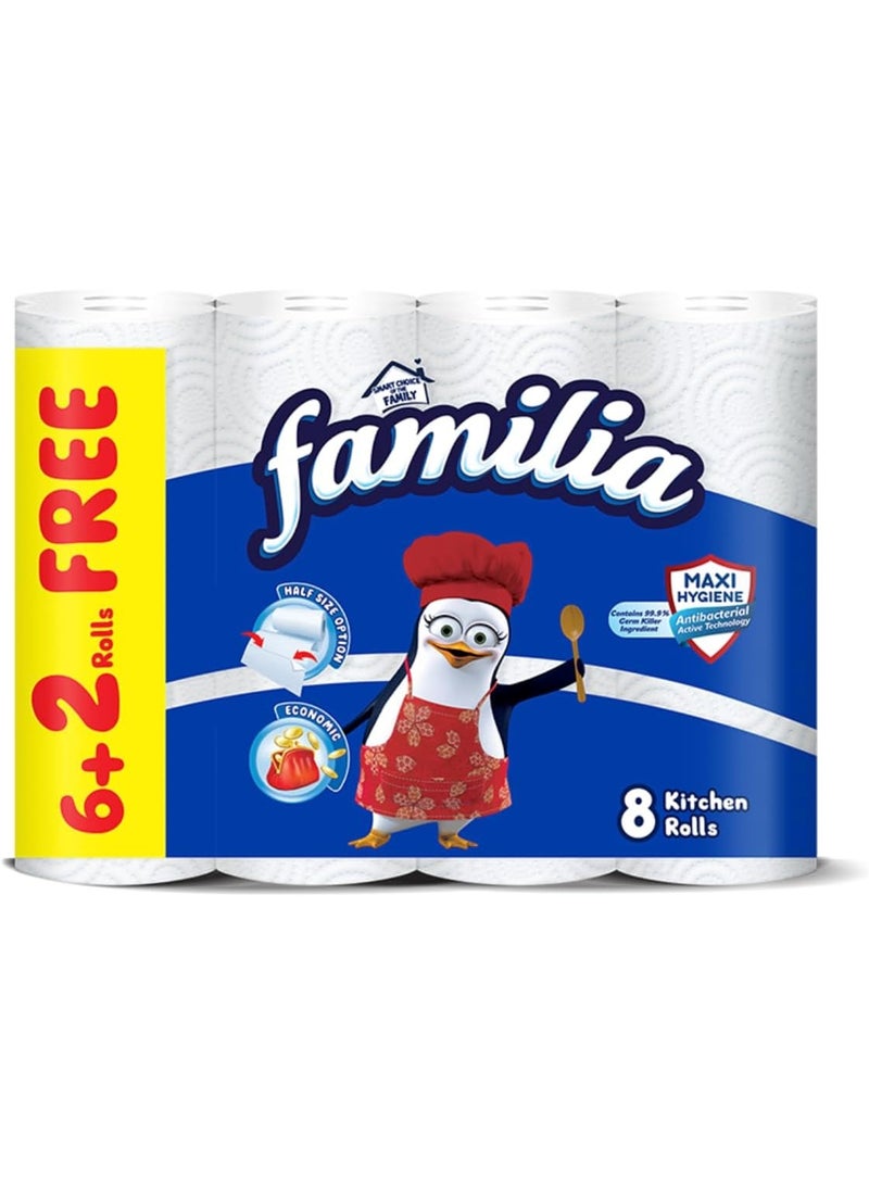 Familia Kitchen Rolls - 8 Rolls