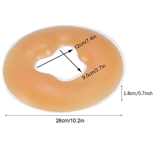 Tbest Beauty Care Silicone Spa Face Rest Relax Body Massage Overlay Cushion Beige Face Pillow for Massage On Bed,Bolsters & Cushions for Massage Tables,Bolsters & Cushions for (Skin - Image 4
