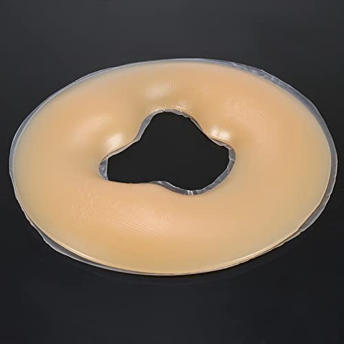 Tbest Beauty Care Silicone Spa Face Rest Relax Body Massage Overlay Cushion Beige Face Pillow for Massage On Bed,Bolsters & Cushions for Massage Tables,Bolsters & Cushions for (Skin - Image 1