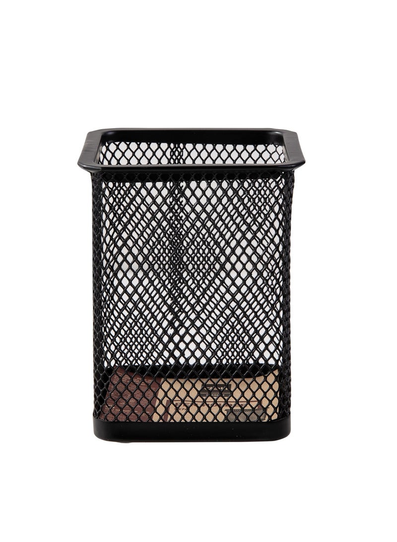 Deli Metal Mesh Pen Holder Black - Image 3