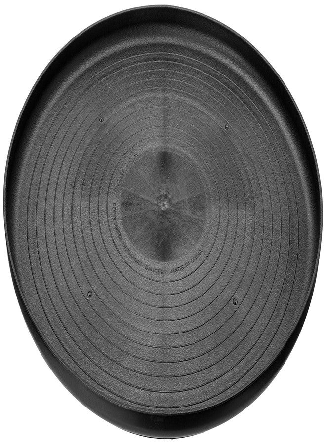 بوسمير حامل نباتات دوار شديد التحمل من بوسمير S41610 داون أندر، يحمي الأسطح الخشبية والسجاد والبلاط، سعة 250 رطلاً، 16 بوصة، أسود - Image 1