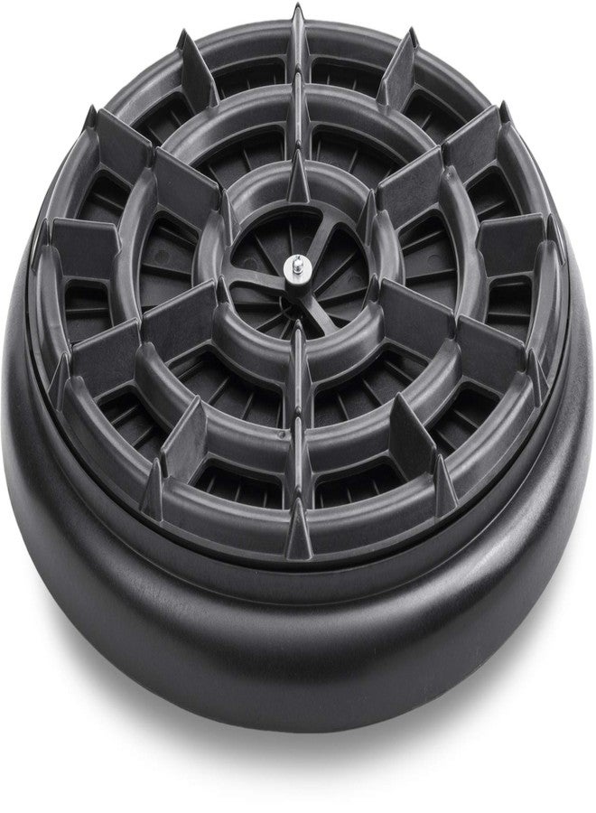 بوسمير حامل نباتات دوار شديد التحمل من بوسمير S41610 داون أندر، يحمي الأسطح الخشبية والسجاد والبلاط، سعة 250 رطلاً، 16 بوصة، أسود - Image 4