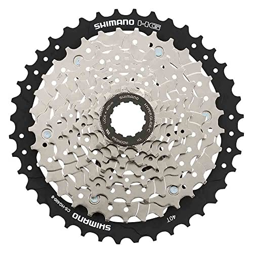 SHIMANO Unisex Cshg4008140 CS HG400 8 Speed Cassette 11 40T, Silver, 40 Teeth UK - Image 1