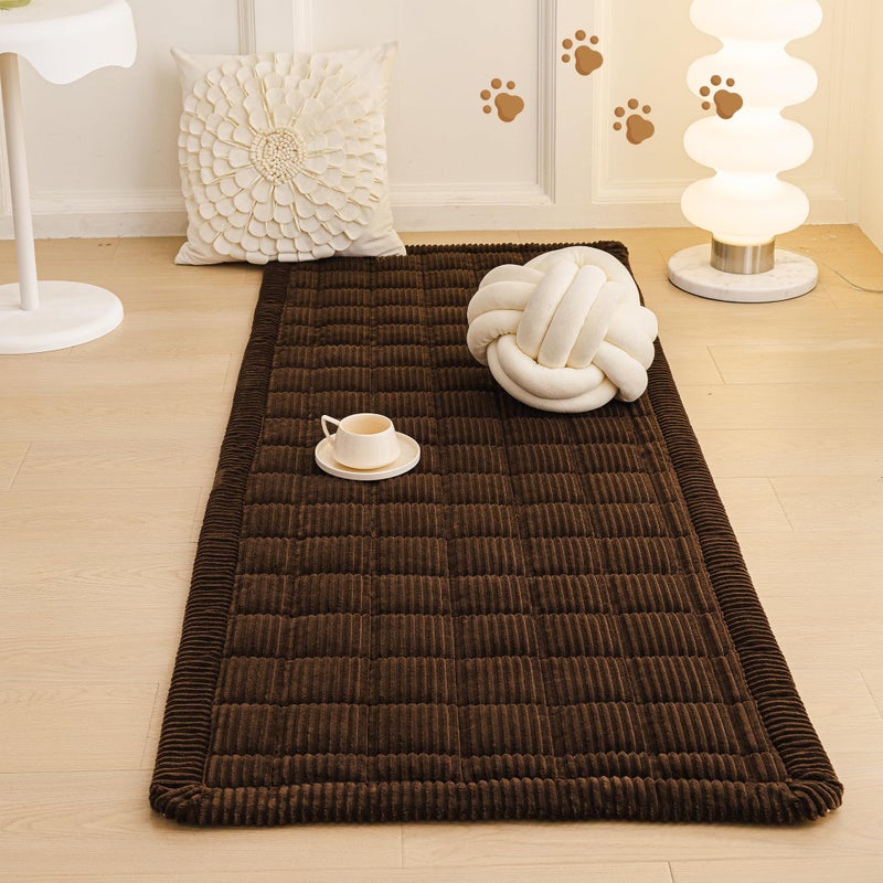 MEETSKY Couch Cover for Dog Washable, Sofa Covers for 2 Cushion Couch Non-Slip Loveseat Sofa Protector Pet Friendly Dog Mats for Couches Soft Furniture Covers, 27.6" x 59", Chocolate - Image 5