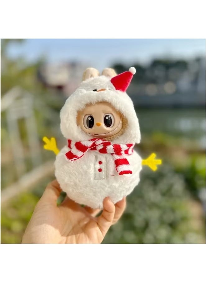 Labubu Clothes One-piece Zipper Clothes Labubu Keychain Accessories Cute Doll Clothes Fashion One-piece Suit 15 17cm Rabubu First, Second, Third Generation Universal (no dolls)  - Image 1
