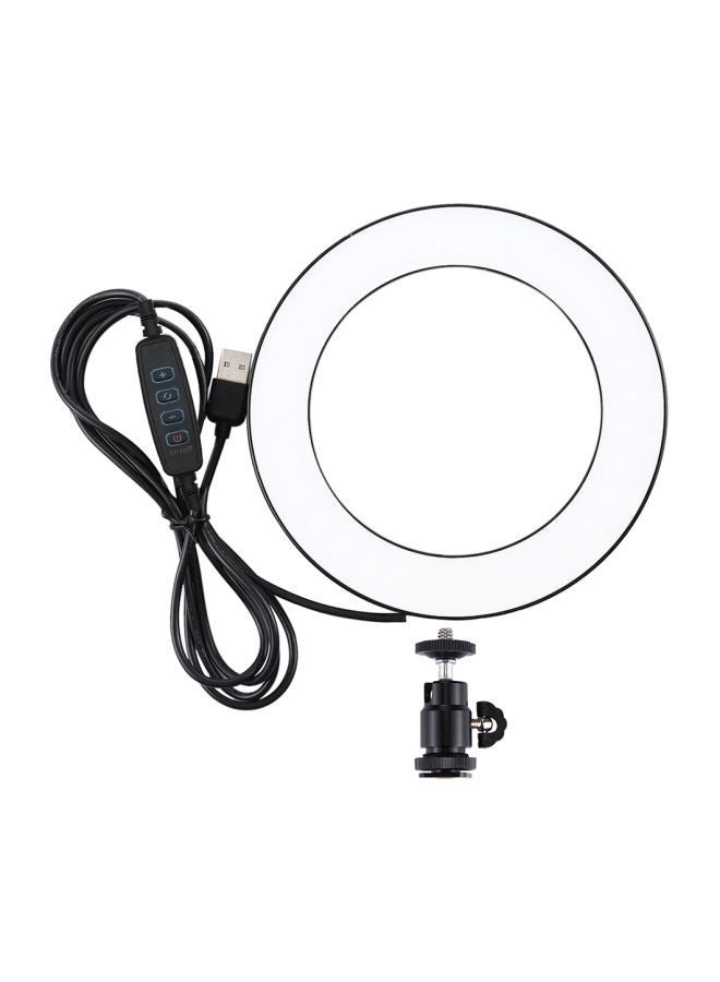 NIBEMINENT Tri-Colour Photography LED Ring Light White/Black  - Image 1