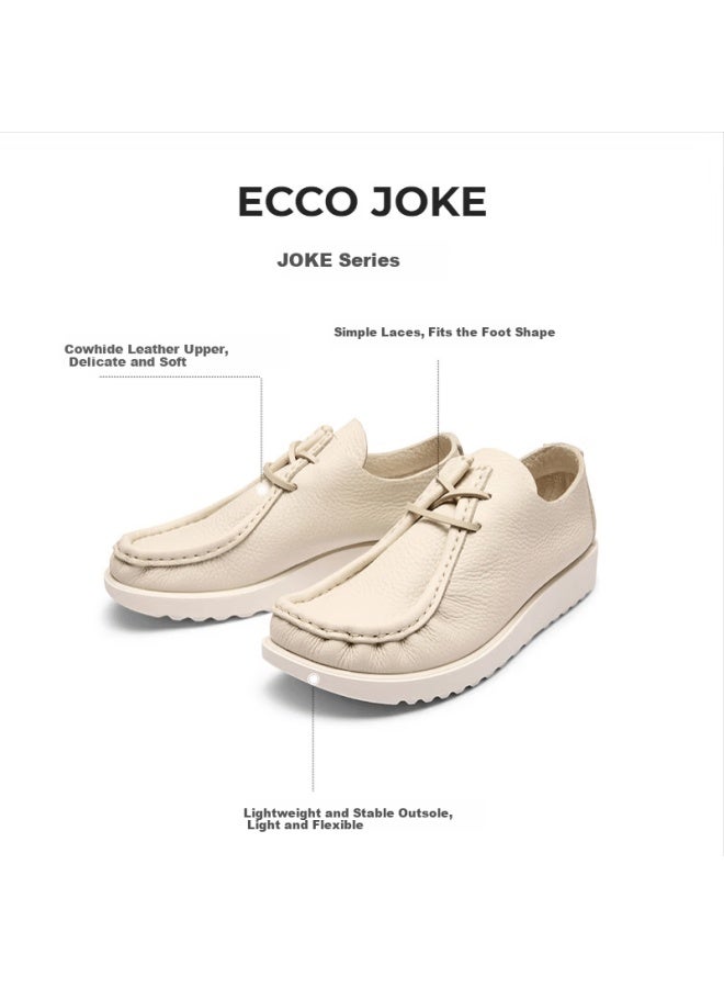 Ecco Uni Soft Sole Comfortable Breathable Casual Leather Shoes Joke Series 552504 Lime Gray Size 38 - Image 2