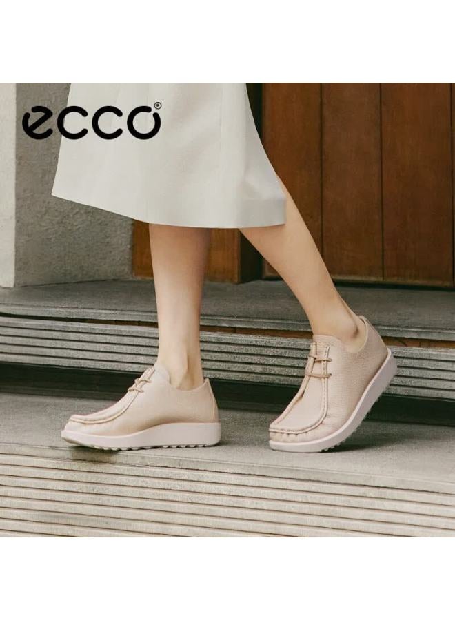 Ecco Uni Soft Sole Comfortable Breathable Casual Leather Shoes Joke Series 552504 Lime Gray Size 38 - Image 1