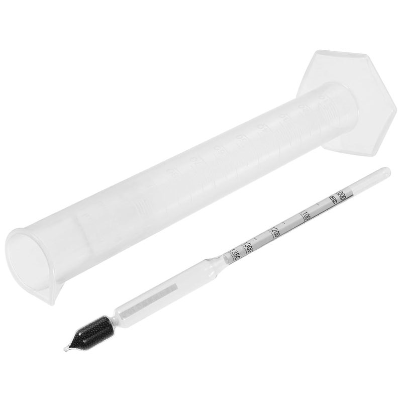 Hydrometer Dough Density Meter with Graduated Cylinder 0-35 Scale for Kitchen Proofing, Moisture Testing, and Rice Paste Measurement - Image 1