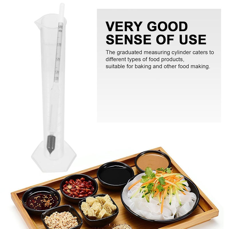 Hydrometer Dough Density Meter with Graduated Cylinder 0-35 Scale for Kitchen Proofing, Moisture Testing, and Rice Paste Measurement - Image 3