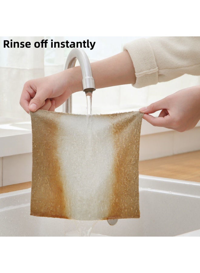 نوفولان مناديل تنظيف قابلة لإعادة الاستخدام، قطعة قماش ماصة من الألياف الدقيقة، مناشف مطبخ، وسادة تنظيف للاستخدام مرة واحدة، قطعة قماش كسول، قماش تنظيف من الألياف الدقيقة فائقة الامتصاص، 3 ألوان، عبوة من 20 قطعة (رمادي) - Image 3