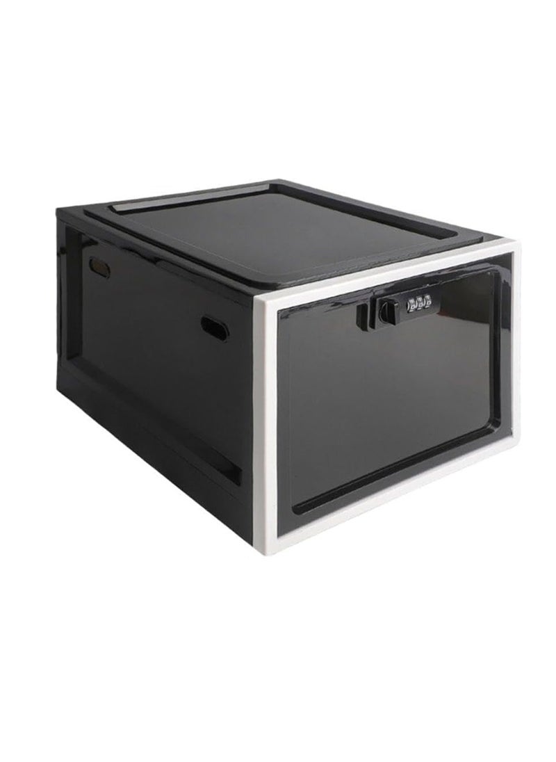 Generic - Lockable Boxes Box Lockable Combination Lock Box Lockable Box Plastic Box Lockable Large Code Lock Box for Medicine Food Mobile Phone 30.3 x 23.6 x 19.3 cm - Image 1