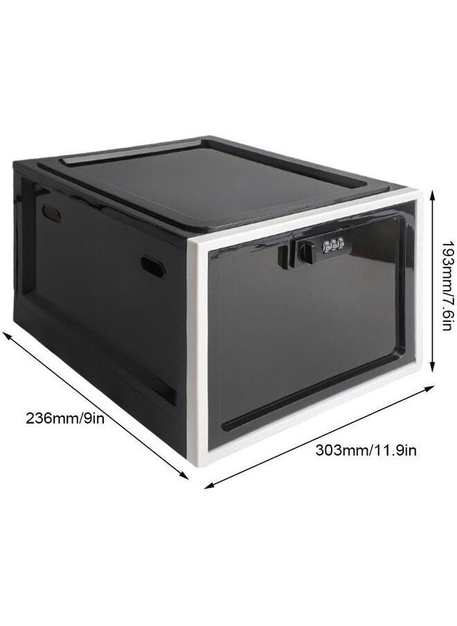 Generic - Lockable Boxes Box Lockable Combination Lock Box Lockable Box Plastic Box Lockable Large Code Lock Box for Medicine Food Mobile Phone 30.3 x 23.6 x 19.3 cm - Image 1