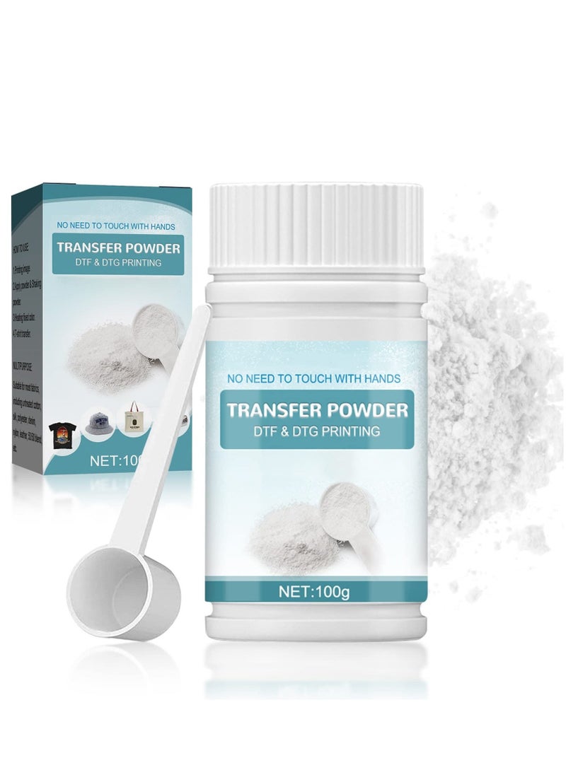 DTF Powder White Digital Transfer Hot Melt Adhesive DTG Pretreat Powder DTF DTG Printer DTF Hot Melt Adhesive Powder for All DTF Printers on All Fabric Include T Shirt Jeans Cotton Textile  - Image 1
