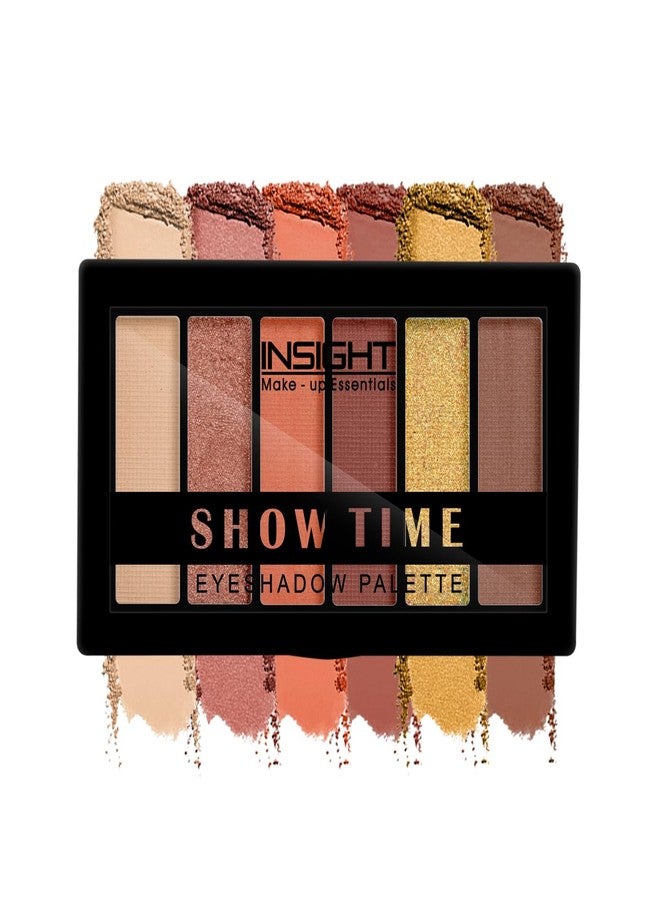 INSIGHT Show Time 6 Color Eyeshadow Palette | Matte Finish | Begginer Friendly | Easily Blendable | Day to Night Look - (Sunset) 15 g - Image 4