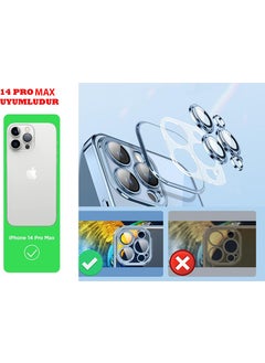 Dexmon iPhone 14 Pro Max Case 3D Camera and Lens Lens Protection Razer Plating Case  - Image 2