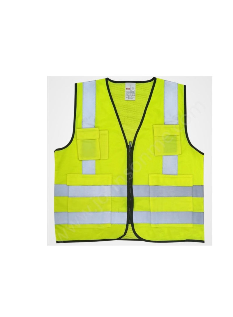 Jsafe Green Safety Jacket – High Visibility Work Jacket L Size