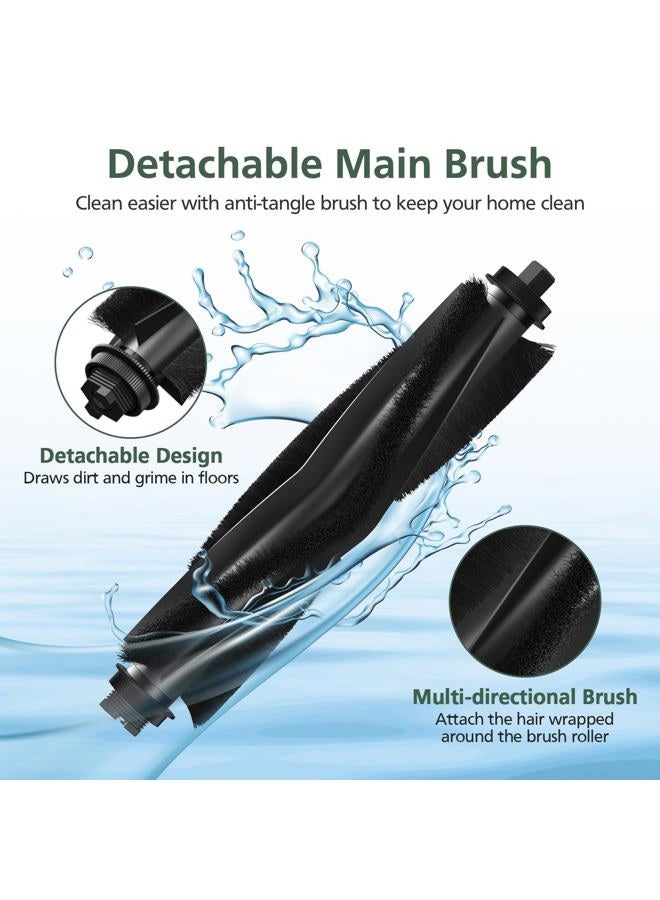 isinlive 19 Pack Replacement Accessories kit Compatible with eufy L60/ L60 SES/ L50/ L50 SES Robot Vacuum Replacement Parts, 2 Pack Roller Brush + 8 Pack Filter & Sponge + 8 Pack Side Brush + 1 Cleaning Kit - Image 3