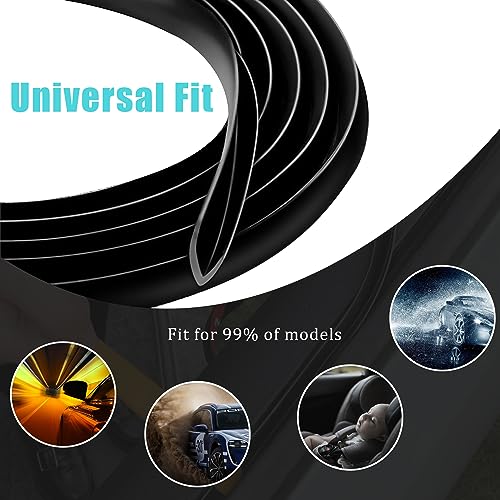 Pincuttee 4M/13.1FT Car Window Seal Strip,Car Window Weather Stripping Seal,Universal Auto Window Rubber Draft Seal Strip with Installation Tool(V-Shape) - Image 5
